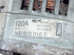 AUDI A4 B5 1.6 99r LIFT ALTERNATOR 06B903016E 120A