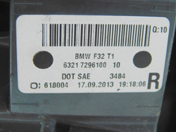 BMW 4 F32 2014r PRZEDLIFT LAMPA PRAWY TYŁ Z BŁOTNIKA USA 7296100