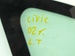 HONDA CIVIC VII 1.4 02r SZYBA KAROSERYJNA TRÓJKĄT LEWY TYŁ