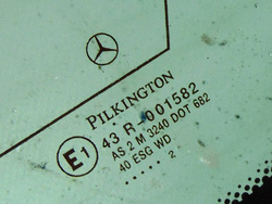 MERCEDES C W203 2002r SZYBA KAROSERYJNA TYŁ PRAWY