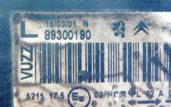 CITROEN XSARA PICASSO 1.8 01r LAMPA REFLEKTOR LEWY PRZÓD 