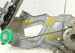 AUDI 80 B4 94r PODNOŚNIK MECHANIZM PODNOSZENIA SZYBY PRAWY TYŁ MANUALNY  