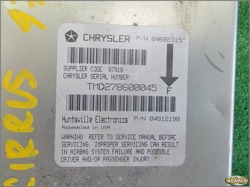 CHRYSLER CIRRUS 1997r SENSOR AIR BAG TMD278600045